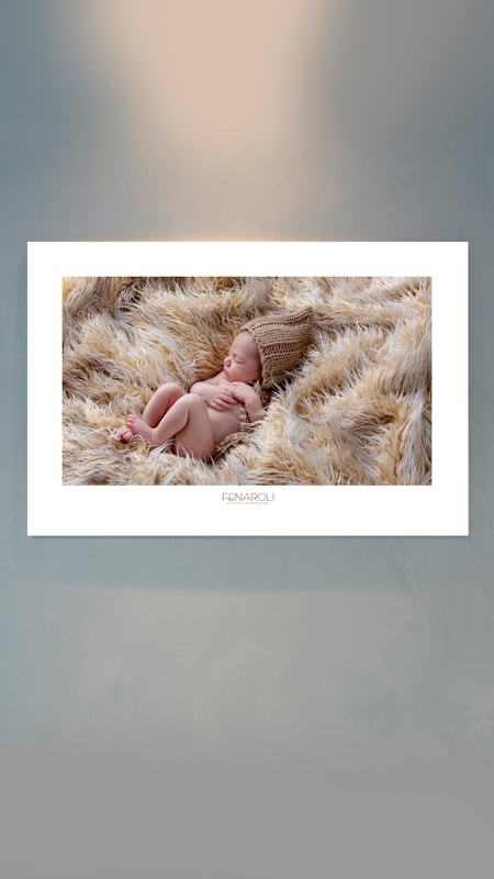 foto neonato coperta pelo