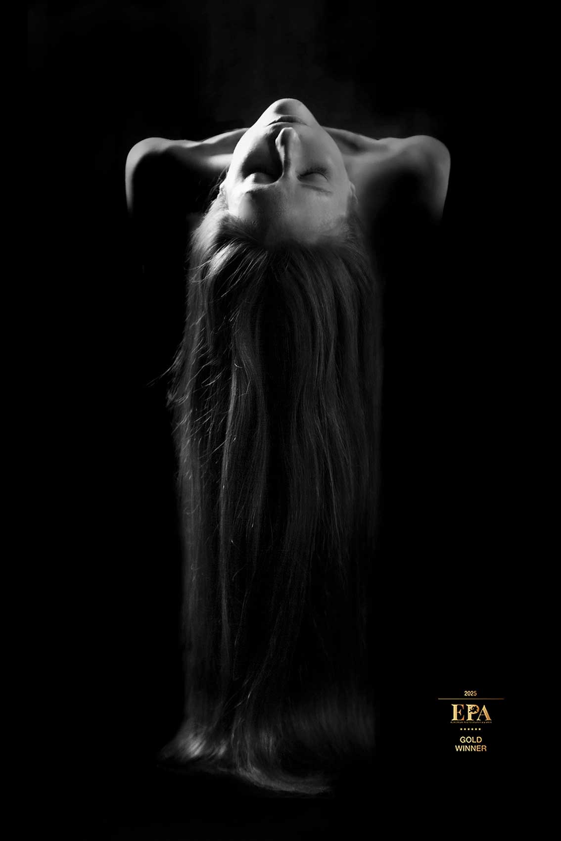 ritratto femminile premiato di donna fotografata nello studio Fenaroli Atelier a Brescia